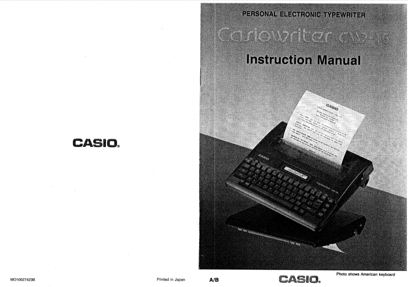 Image of front page of manual, showing no large white space bands at top and bottom.