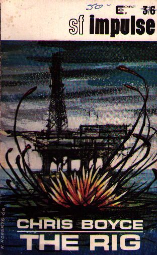 Scan of the cover showing a giant lily attacking an oil well.