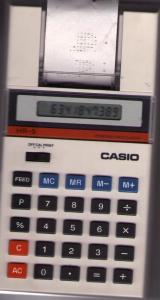 scan of the calculator showing its front