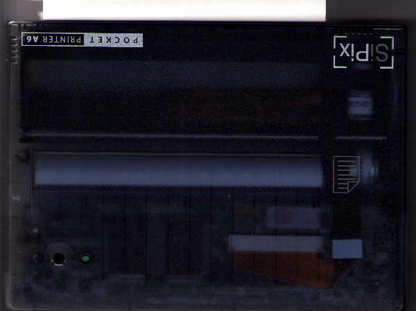 The printer -- image captured on the flatbed scanner