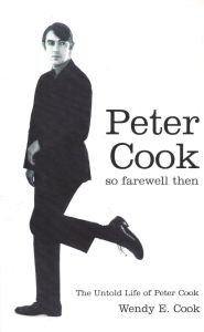 The cover, showing Peter Cook in a mannered walking pose